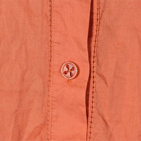 Sigrid Olsen Women's 100% Cotton Button-Up Shirt sz XL 3/4 Sleeve Lagenlook - Picture 8 of 9